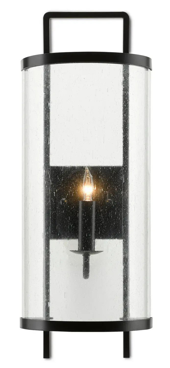 Breakspear One Light Wall Sconce in Antique Black