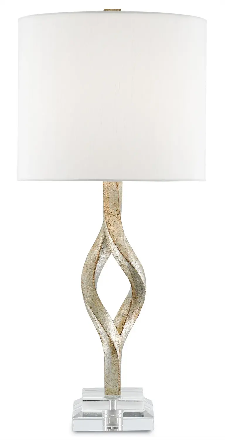 Elyx Table Lamp in Chinois Silver Leaf