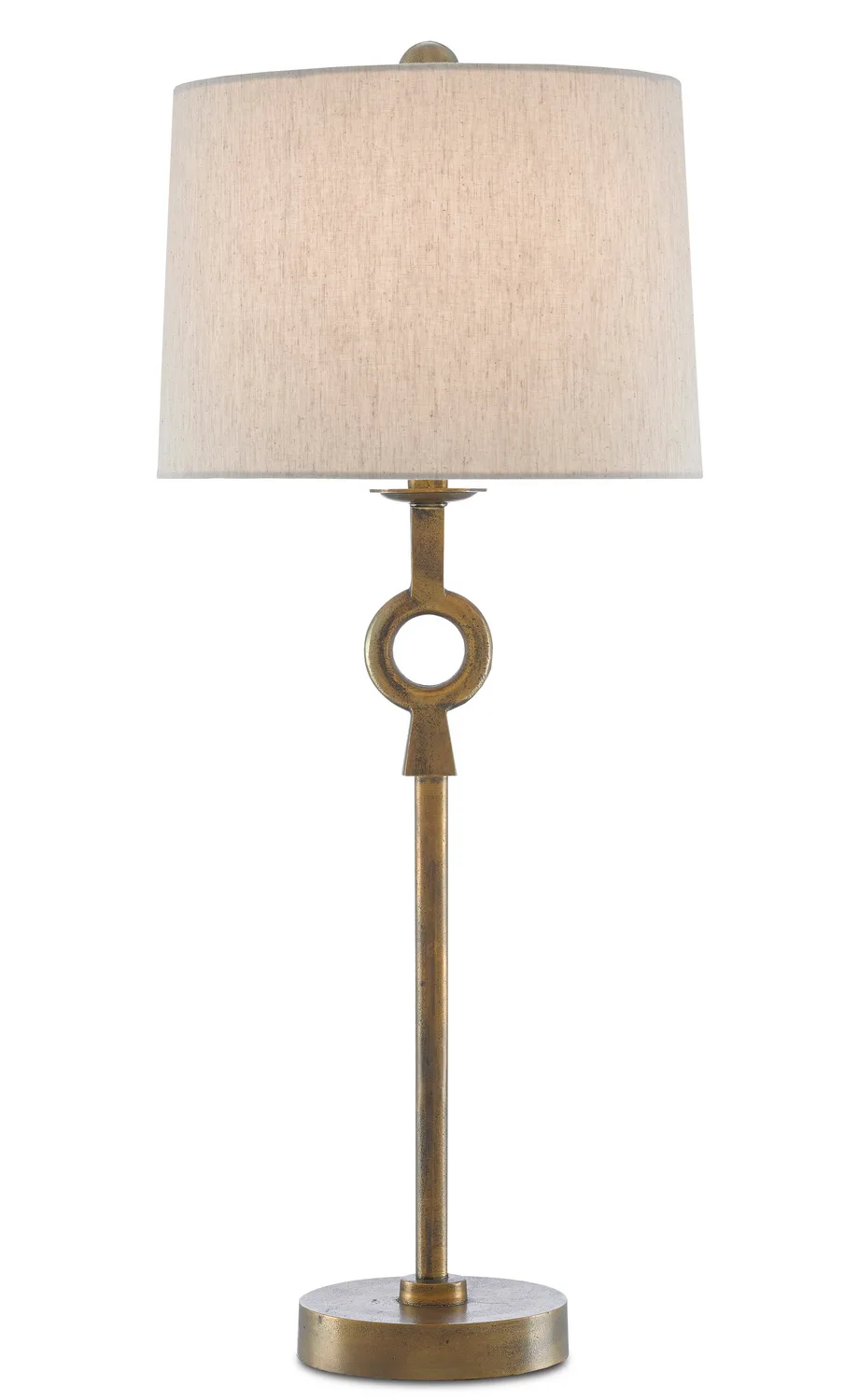Germaine One Light Table Lamp in Antique Brass