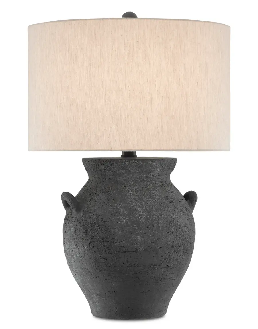 Anza One Light Table Lamp in Black Ash