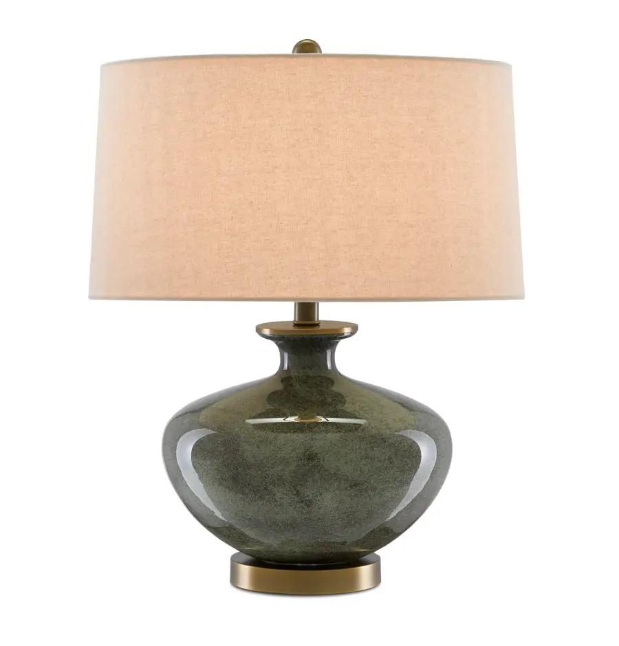 Greenlea Table Lamp in Dark Gray/Moss Green