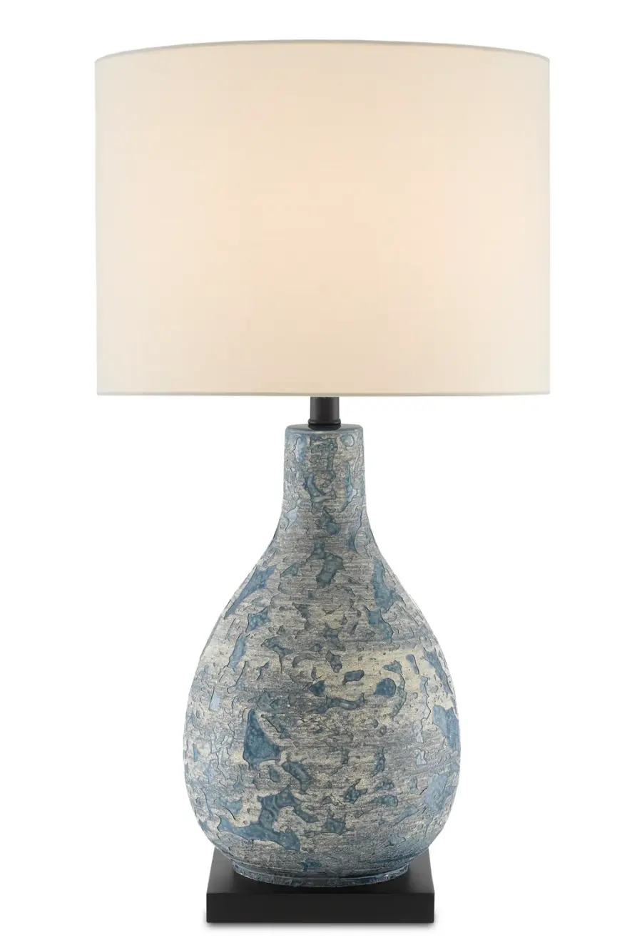 Ostracon Blue & Cream Ceramic Table Lamp
