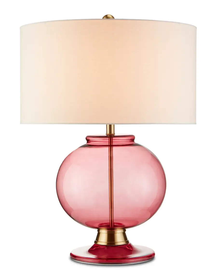 Jocasta Red Glass Table Lamp