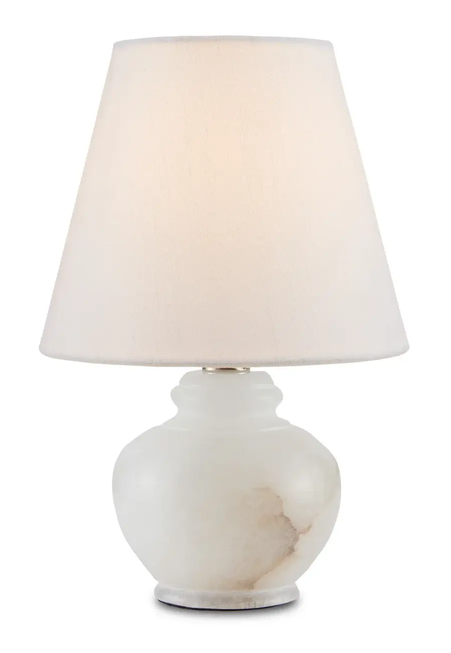 Piccolo One Light Table Lamp in Natural Alabaster