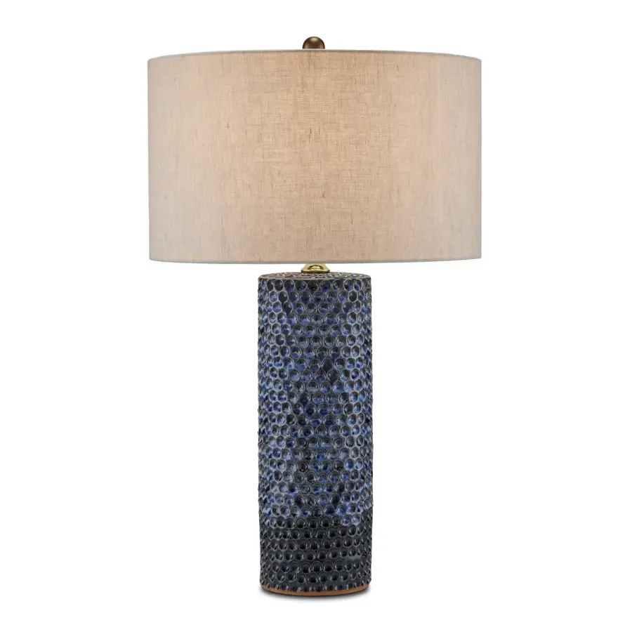 Polka Dot Blue Table Lamp