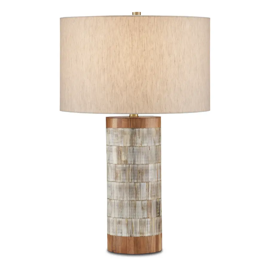 Hyson Natural Horn & Wood Table Lamp