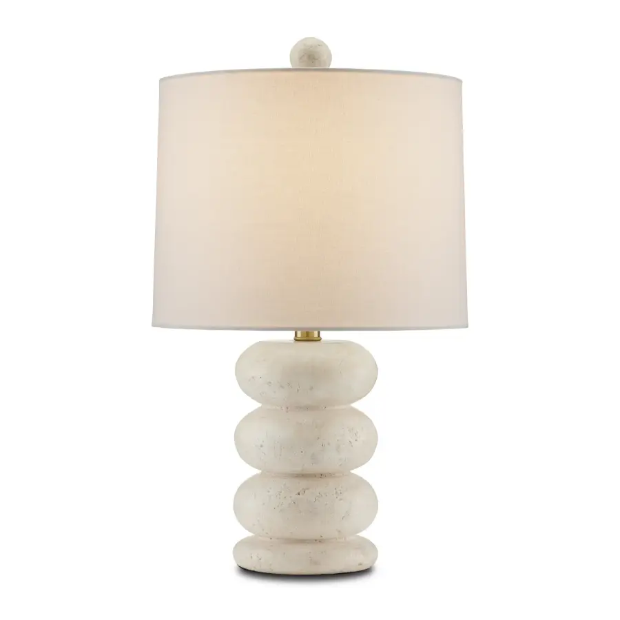Girault One Light Table Lamp in Natural Travertine