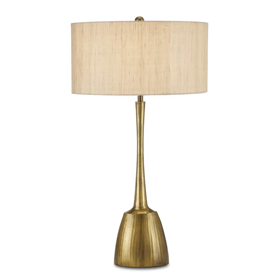 Cheenee Table Lamp in Antique Brass