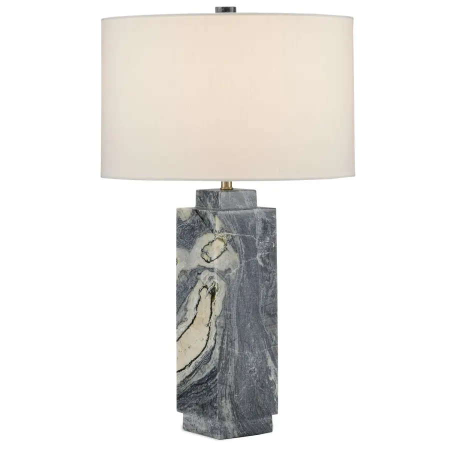 Ashlar Jade Marble Table Lamp