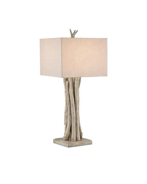Driftwood One Light Table Lamp in Whitewash