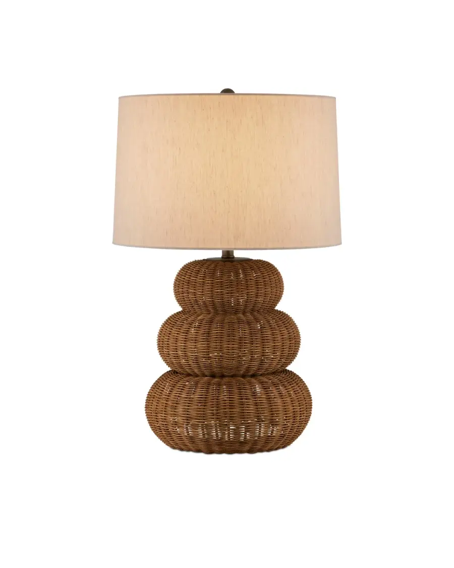 Mabrouka One Light Table Lamp in Dark Brown