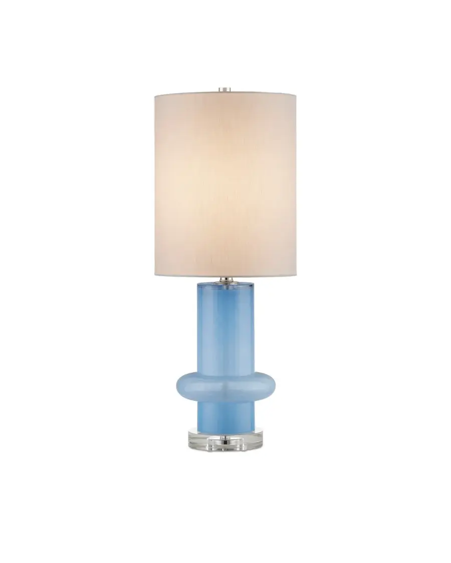 Aquaviva Table Lamp in Turquoise Glass