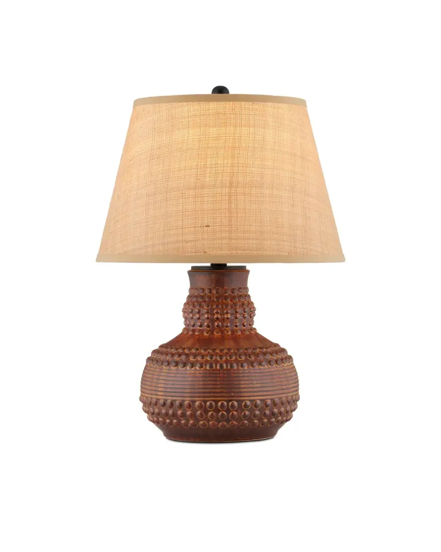 Atamo One Light Table Lamp in Dark Brown