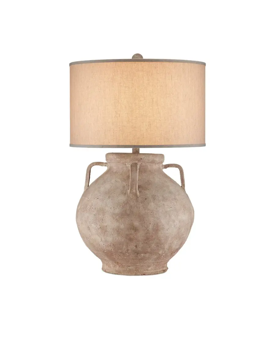 Pompeii One Light Table Lamp in Brownish Gray