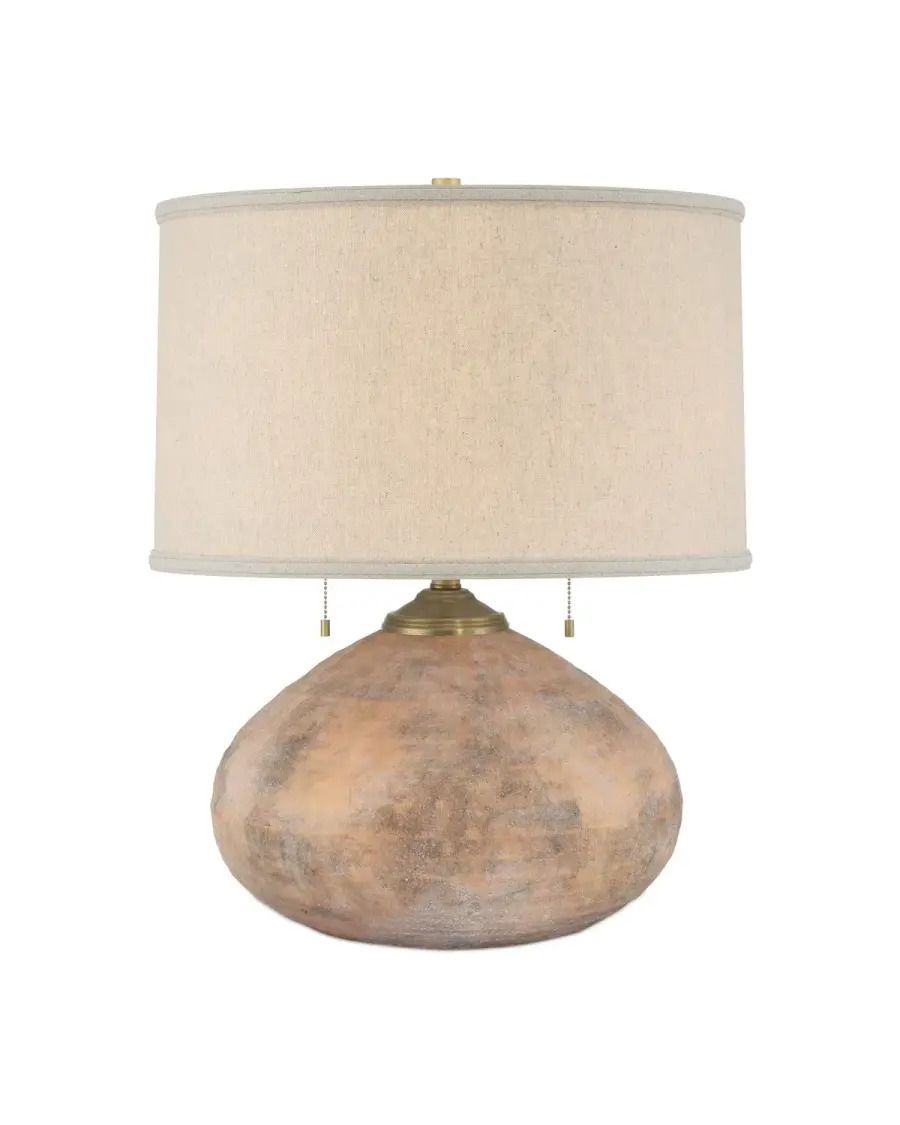 Kenmare Two Light Table Lamp in Textured Antique Brown