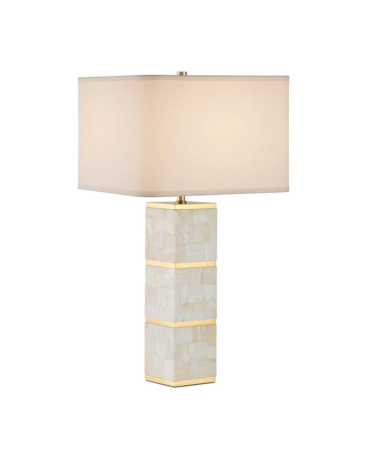Casey One Light Table Lamp in Natural/Brass