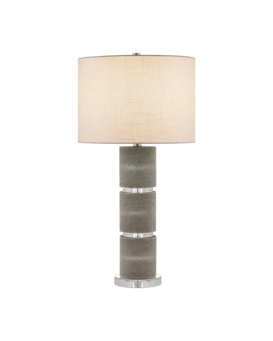 Lofitt One Light Table Lamp in Gray/Clear