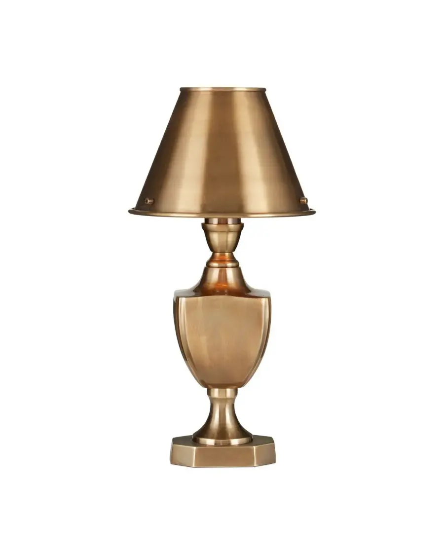 Waddill One Light Table Lamp in Antique Brass