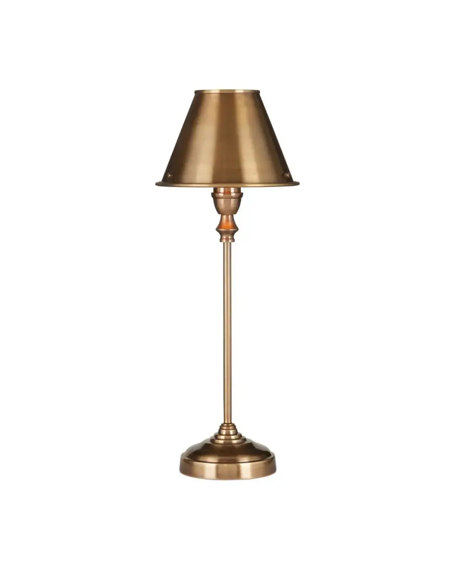 Rowsay One Light Table Lamp in Antique Brass