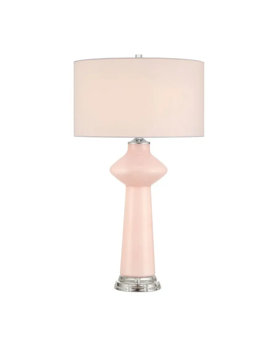 Henrietta Pink Glass Table Lamp
