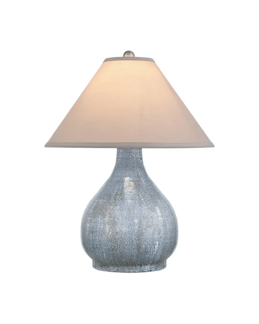 Malin One Light Table Lamp in Gray/Blue