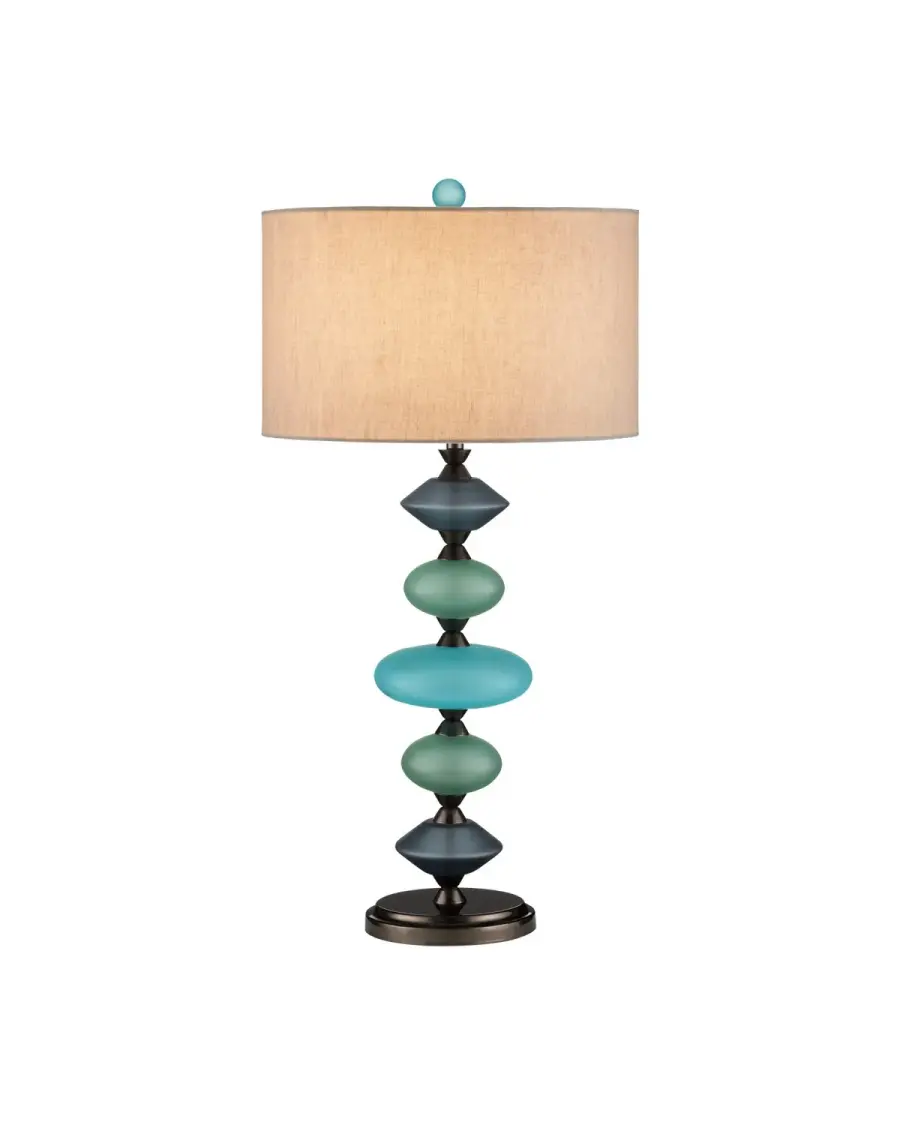 Nereid Blue Glass Table Lamp