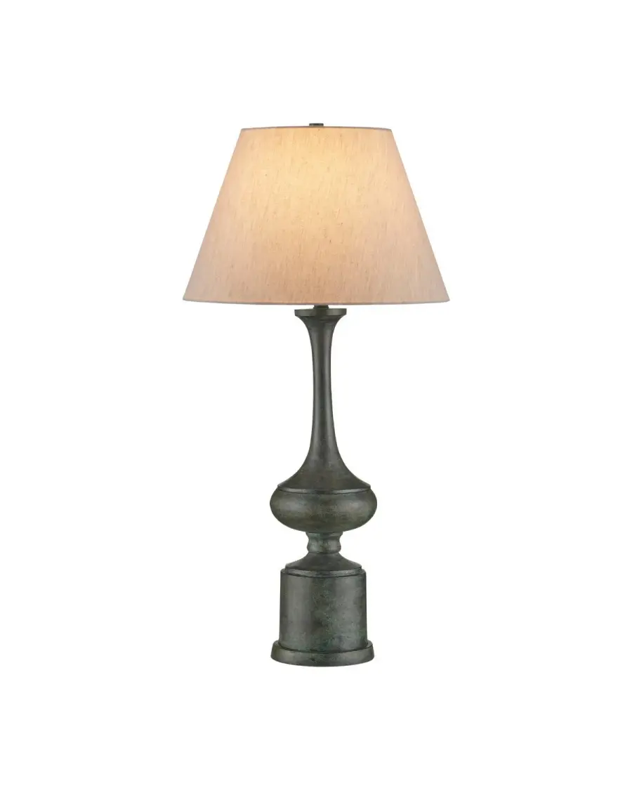 Virgil One Light Table Lamp in Verdigris