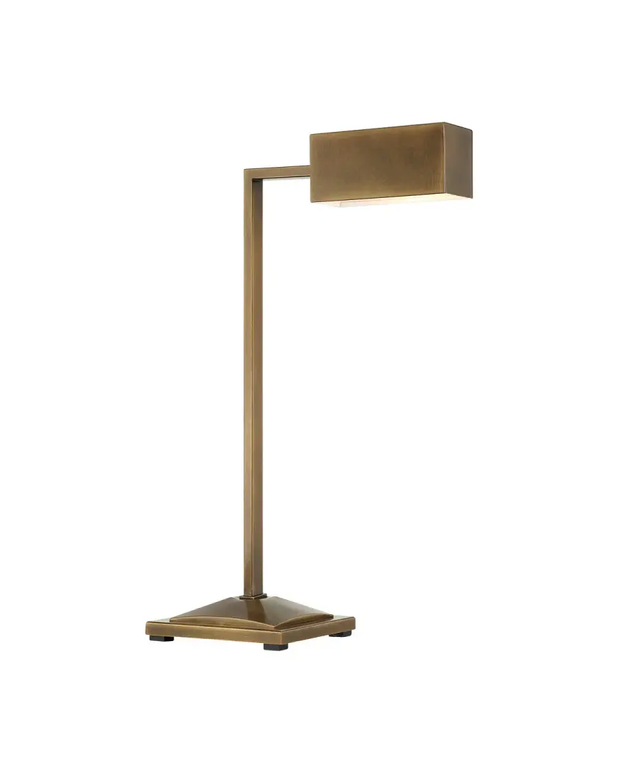 Ruxley LED Table Lamp in Polished Antique Brass