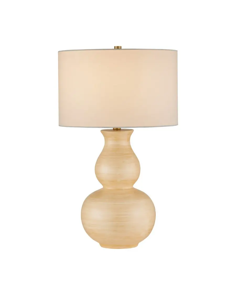 Honorine One Light Table Lamp in Yellow
