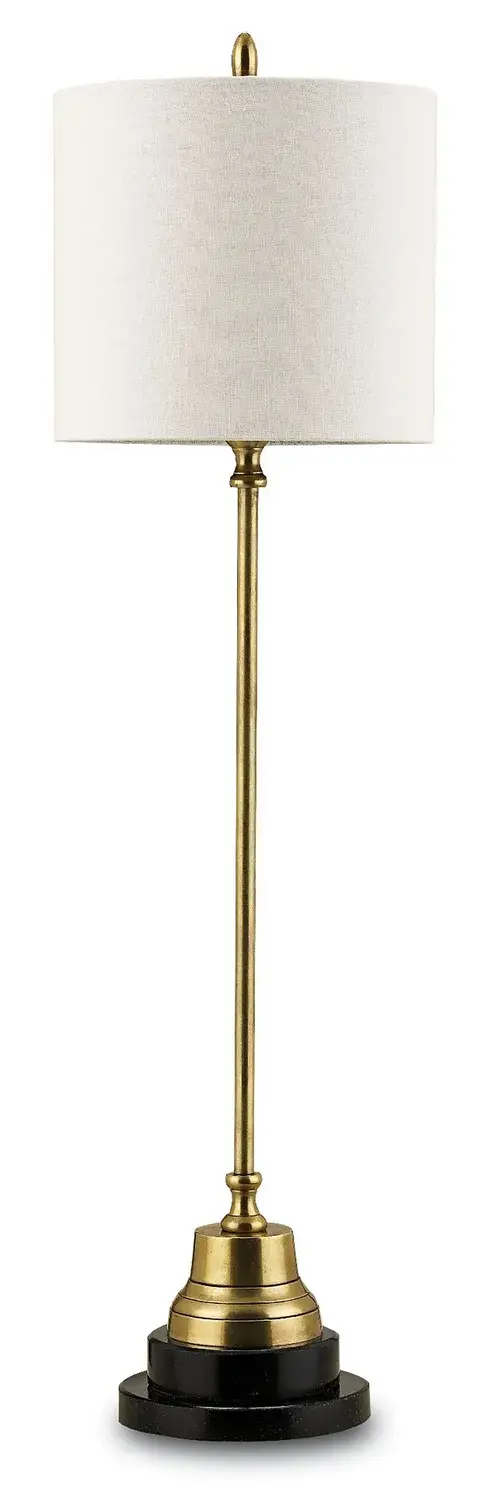 The Messenger Brass Table Lamp by Currey and Company