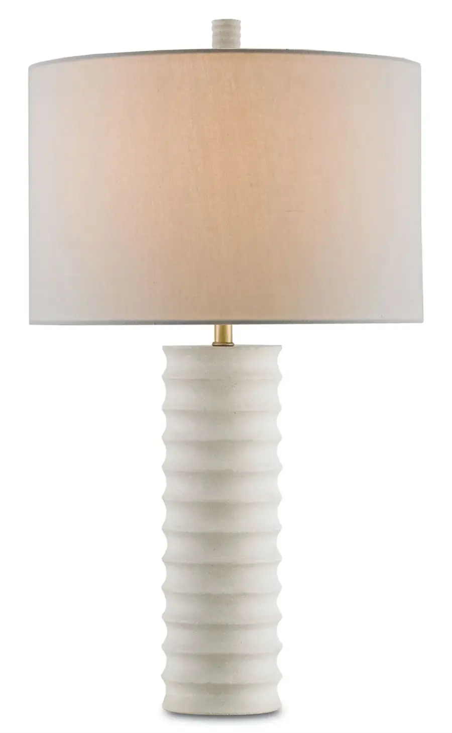 The Snowdrop White Table Lamp by Currey and Company