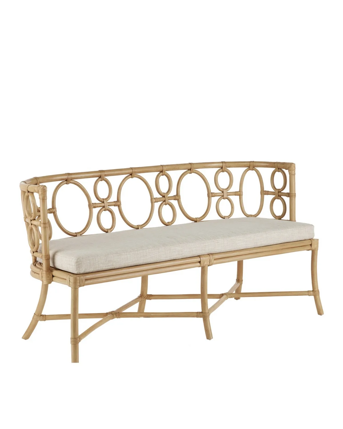 Tegal Natural Rattan Bench