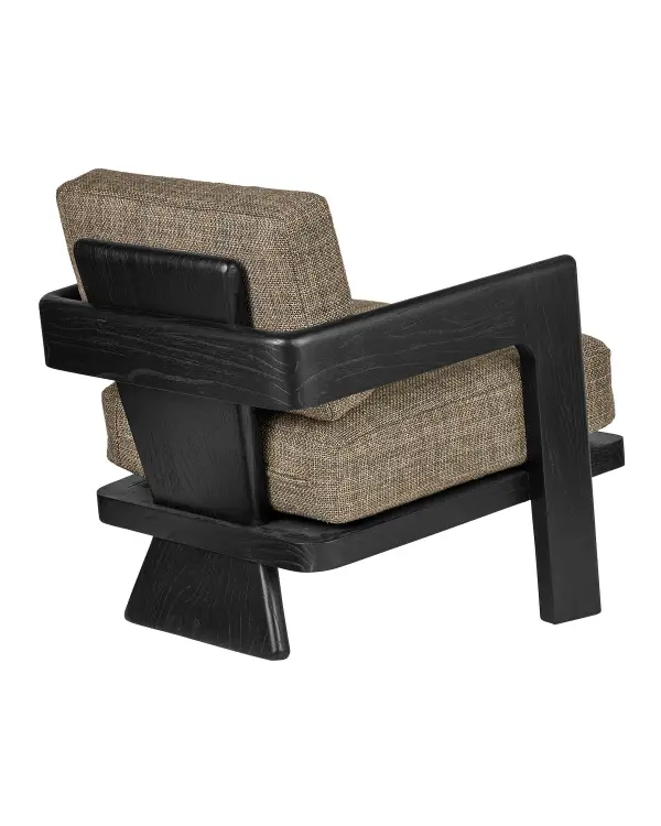 Theo Lounge Chair in Caviar Black