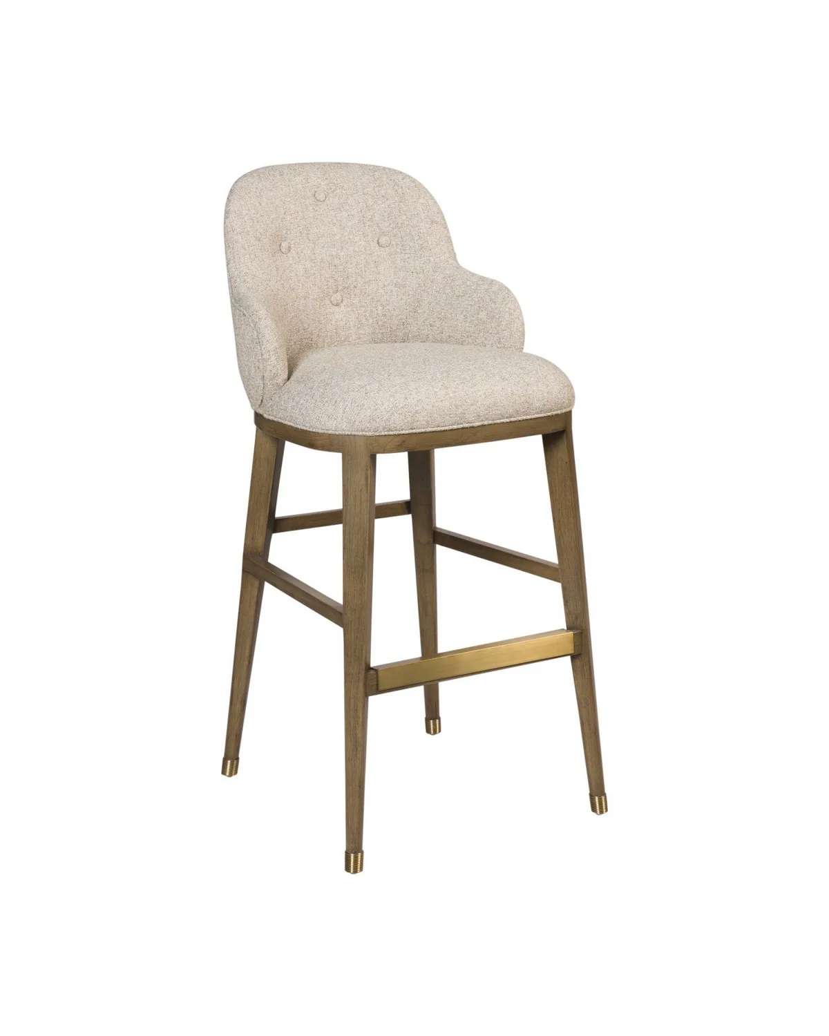 Vario Bar Stool in Chanterelle / Satin Brass