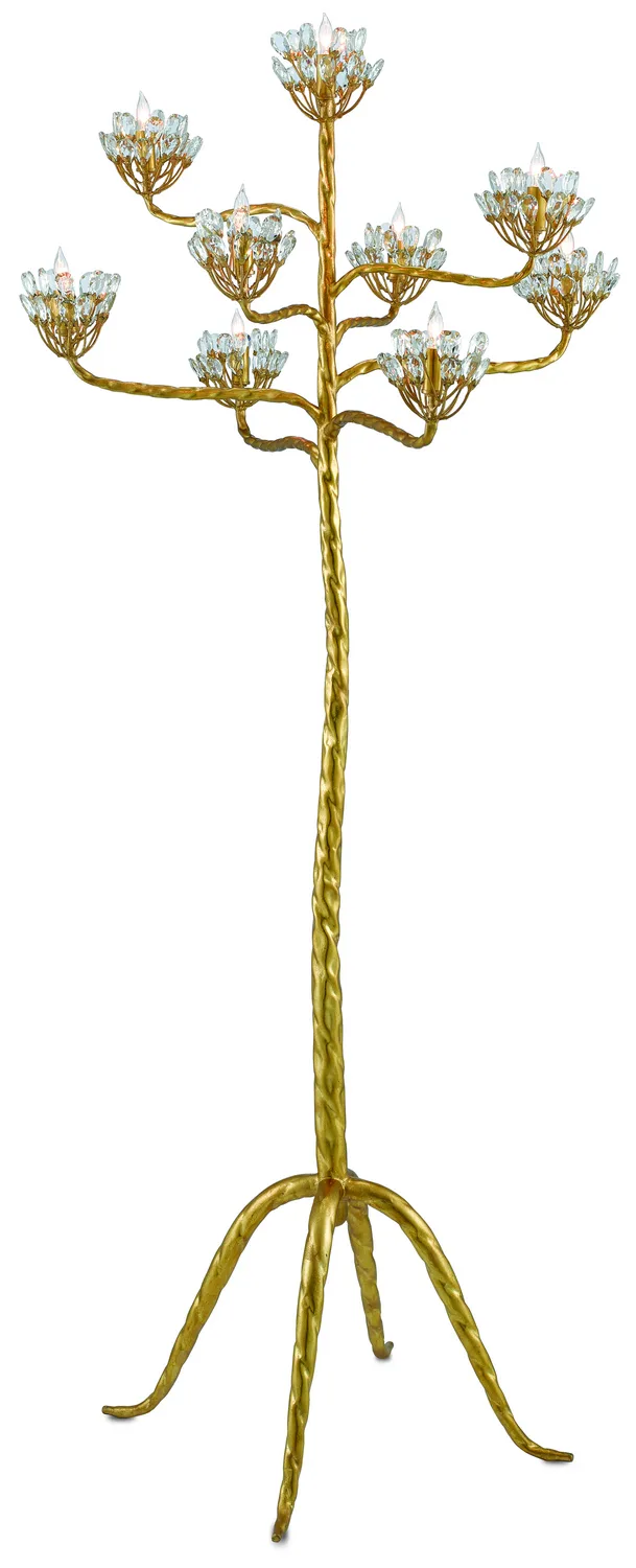 Agave Americana Nine Light Floor Candelabra