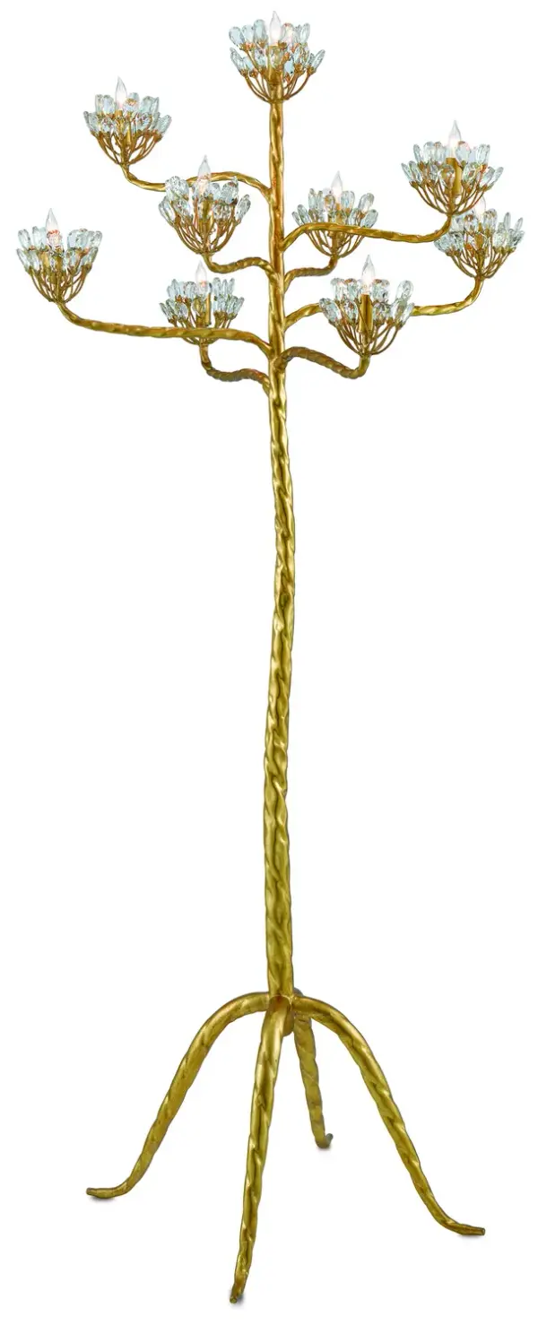 Agave Americana Nine Light Floor Candelabra