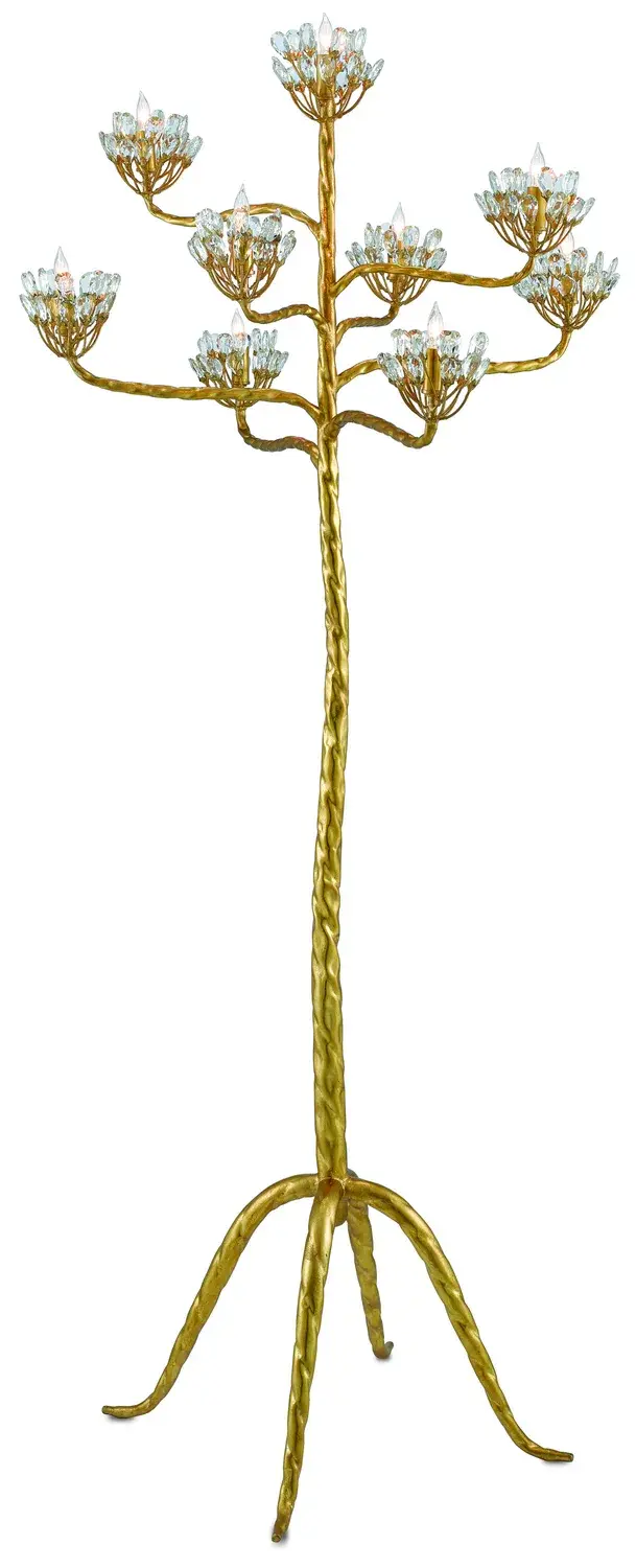 Agave Americana Nine Light Floor Candelabra