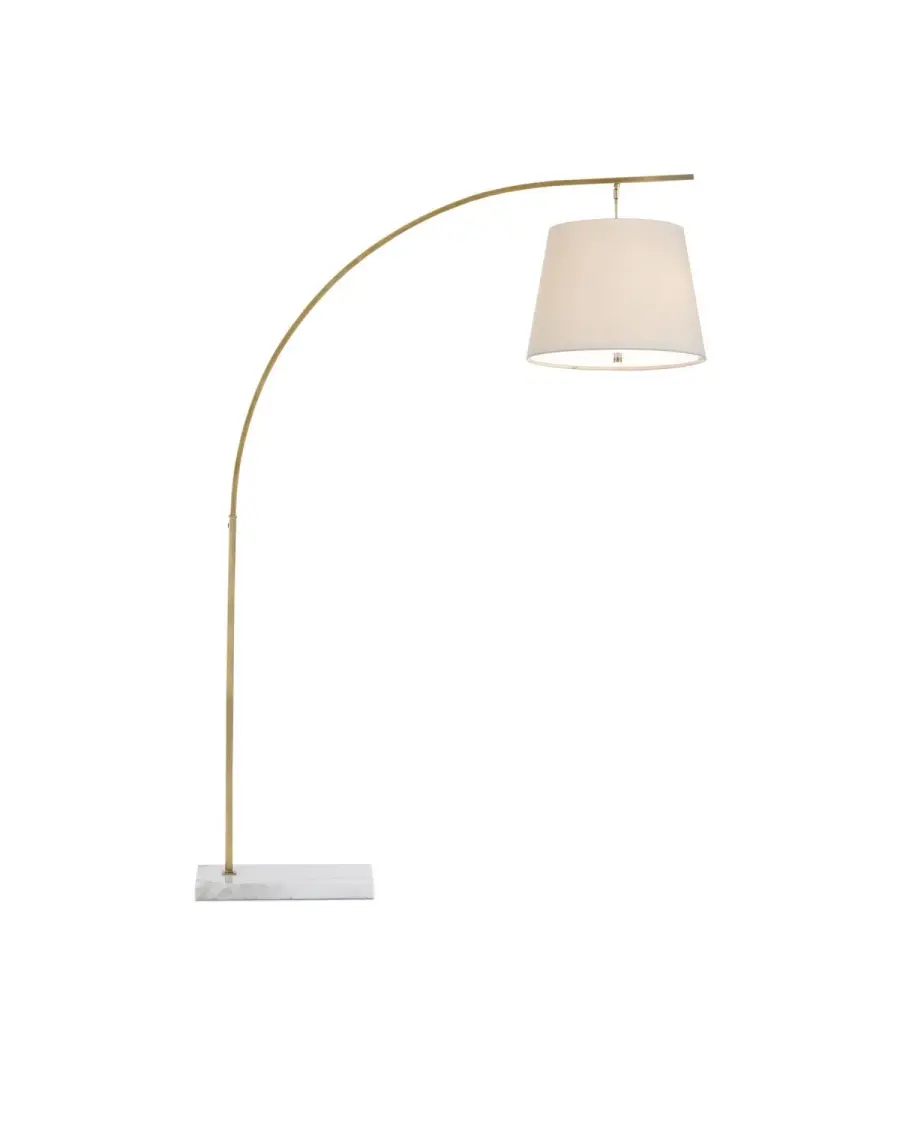 Cloister Two Light Floor Lamp in Antique Brass