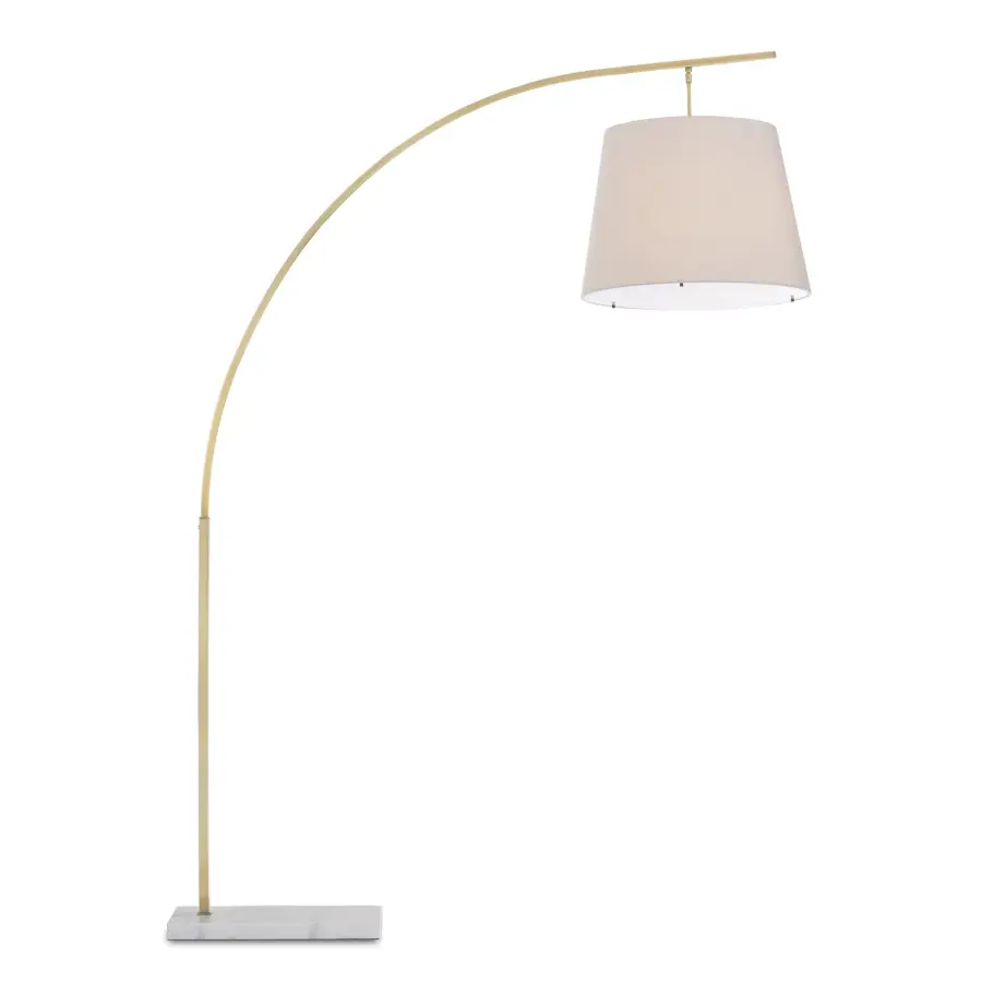 Cloister Two Light Floor Lamp in Antique Brass