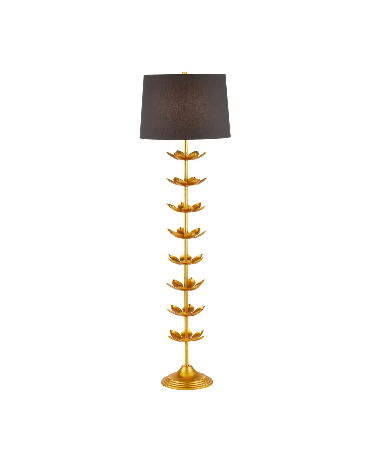 Awakening One Light Floor Lamp in Gold Leaf