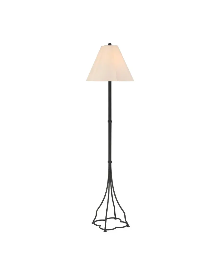 Felicity One Light Floor Lamp in Brushed Black