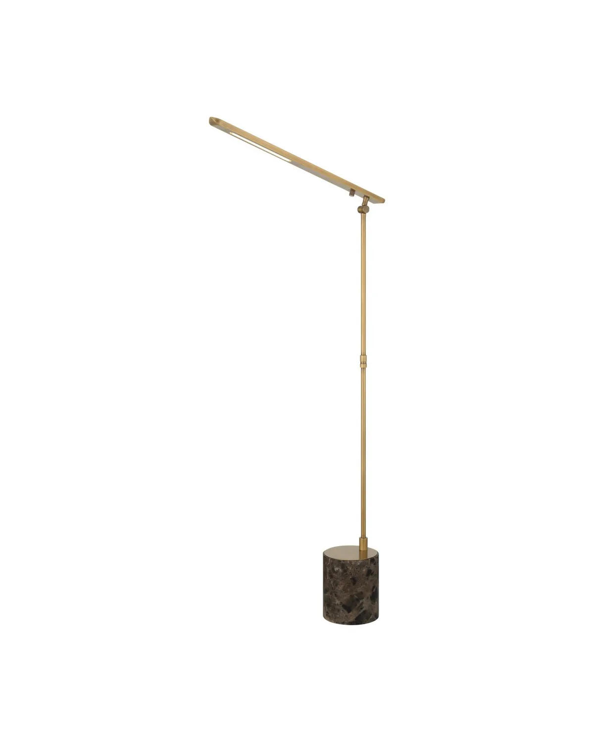 Hanford LED Floor Lamp in Polished Antique Brass