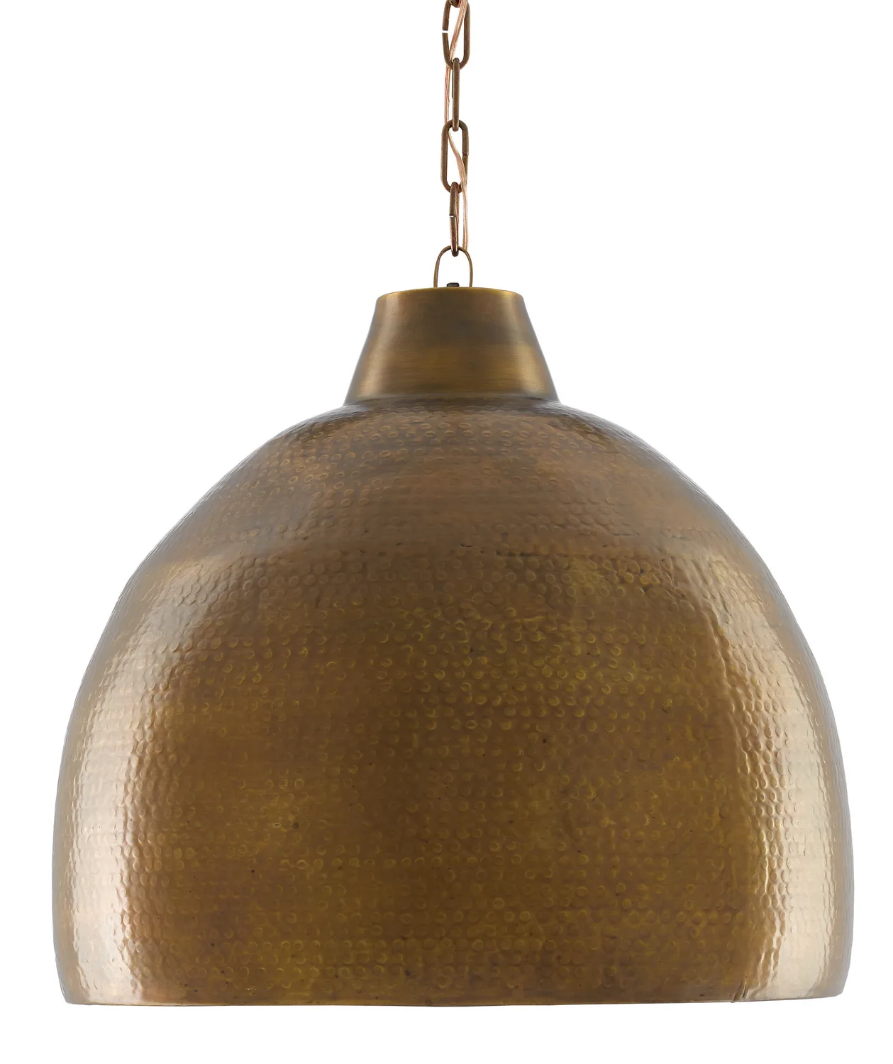 Earthshine Large Pendant in Vintage Brass