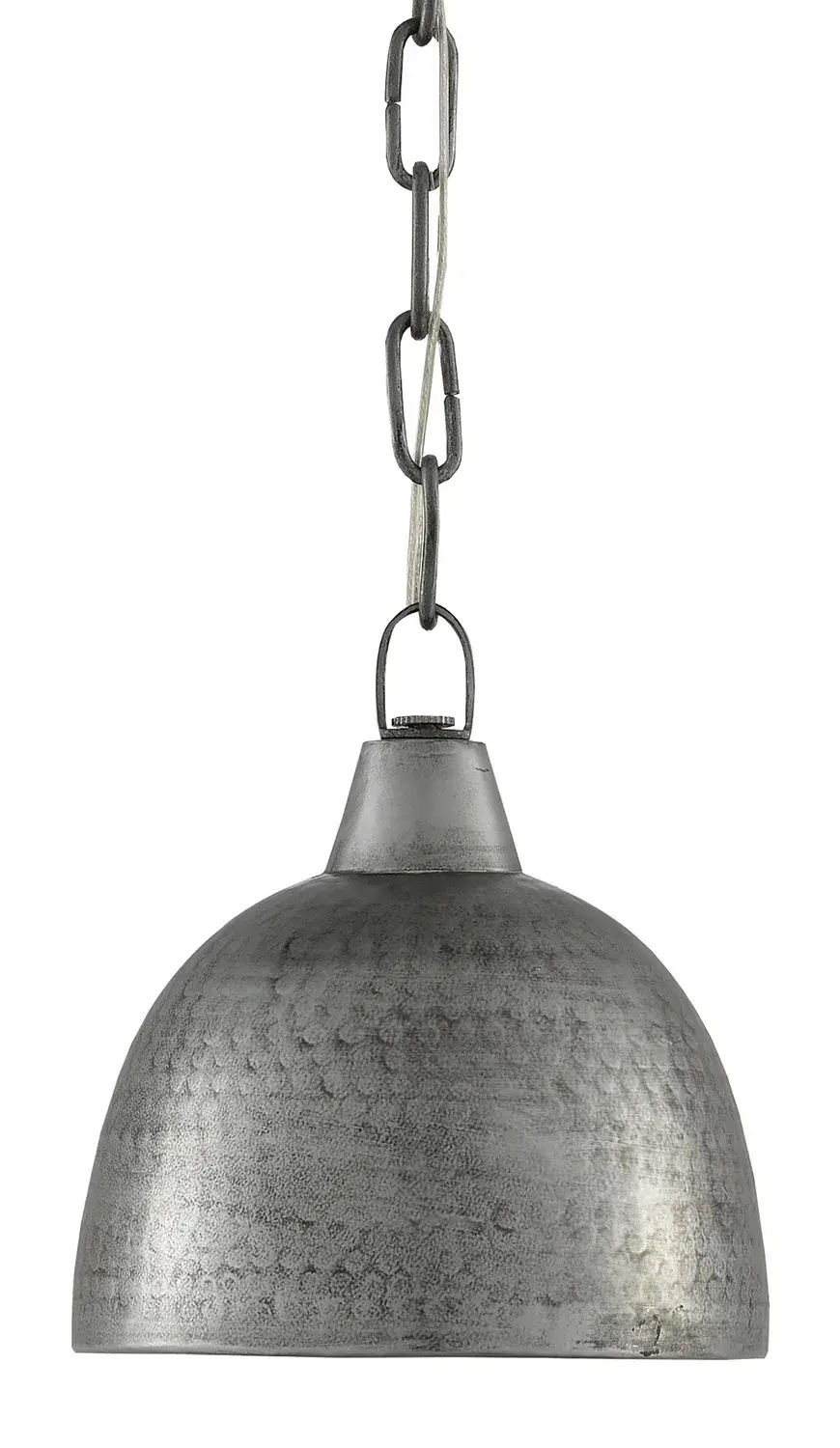 Earthshine One Light Pendant in Blackened Steel