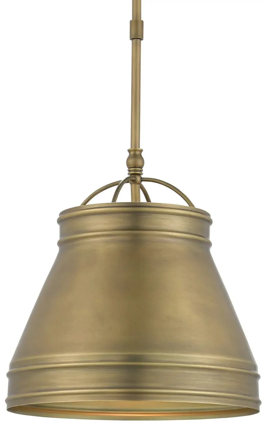 Lumley One Light Pendant in Antique Brass