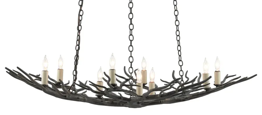 Rainforest Nine Light Chandelier