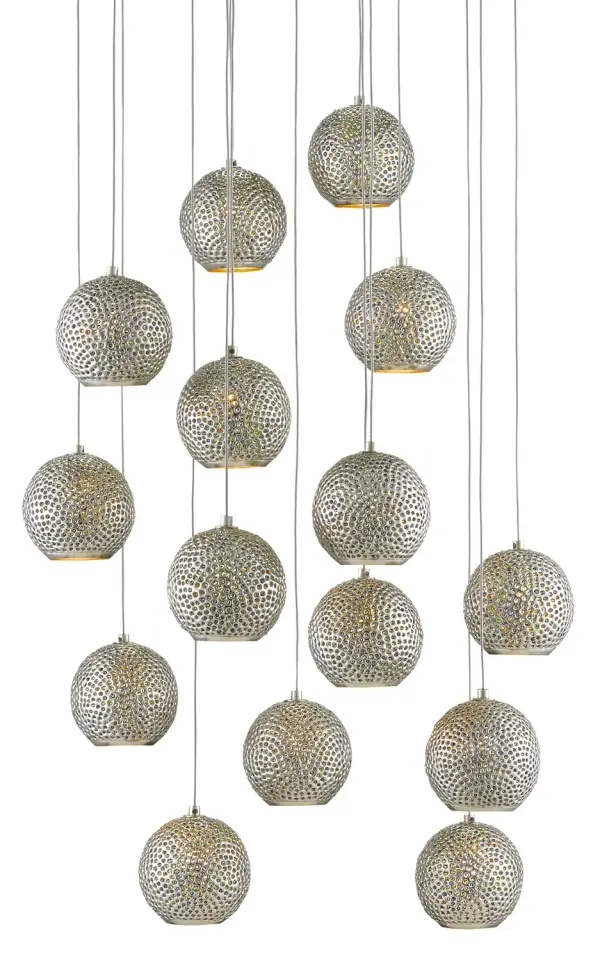 Giro 15-Light Multi-Drop Pendant