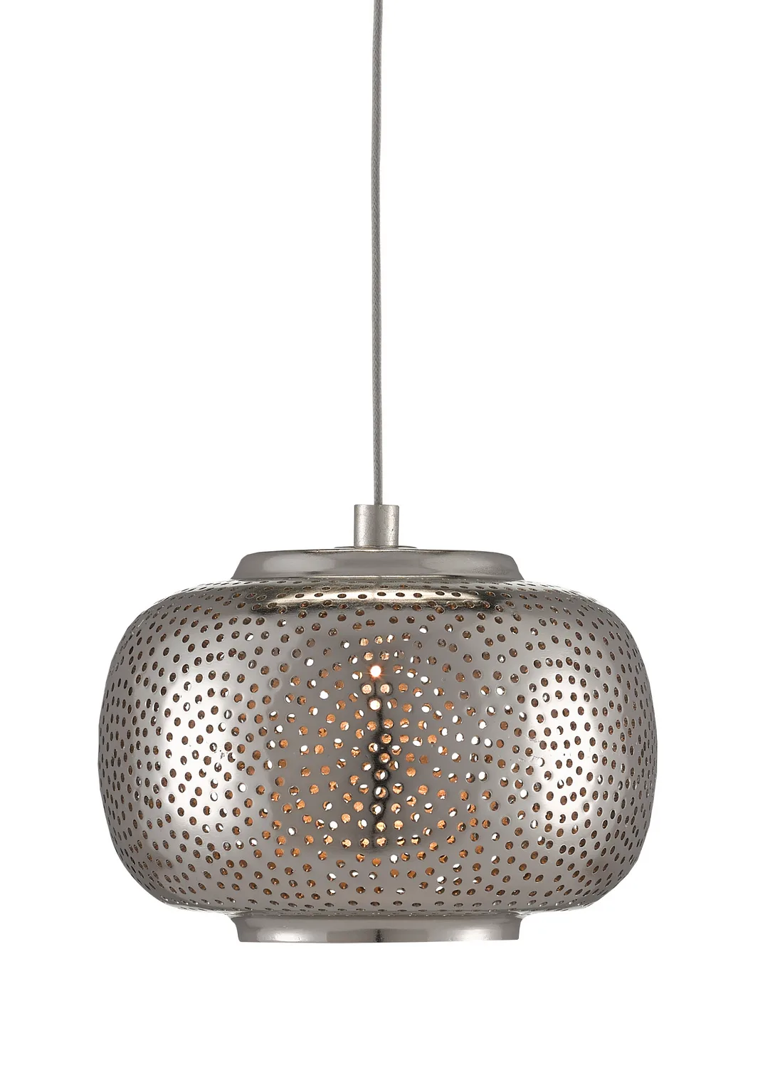 Pepper One Light Pendant in Nickel/Silver