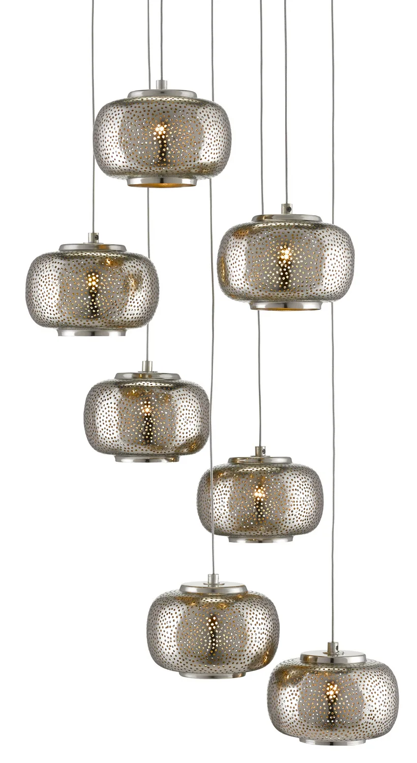 Pepper Seven Light Multi-Drop Pendant