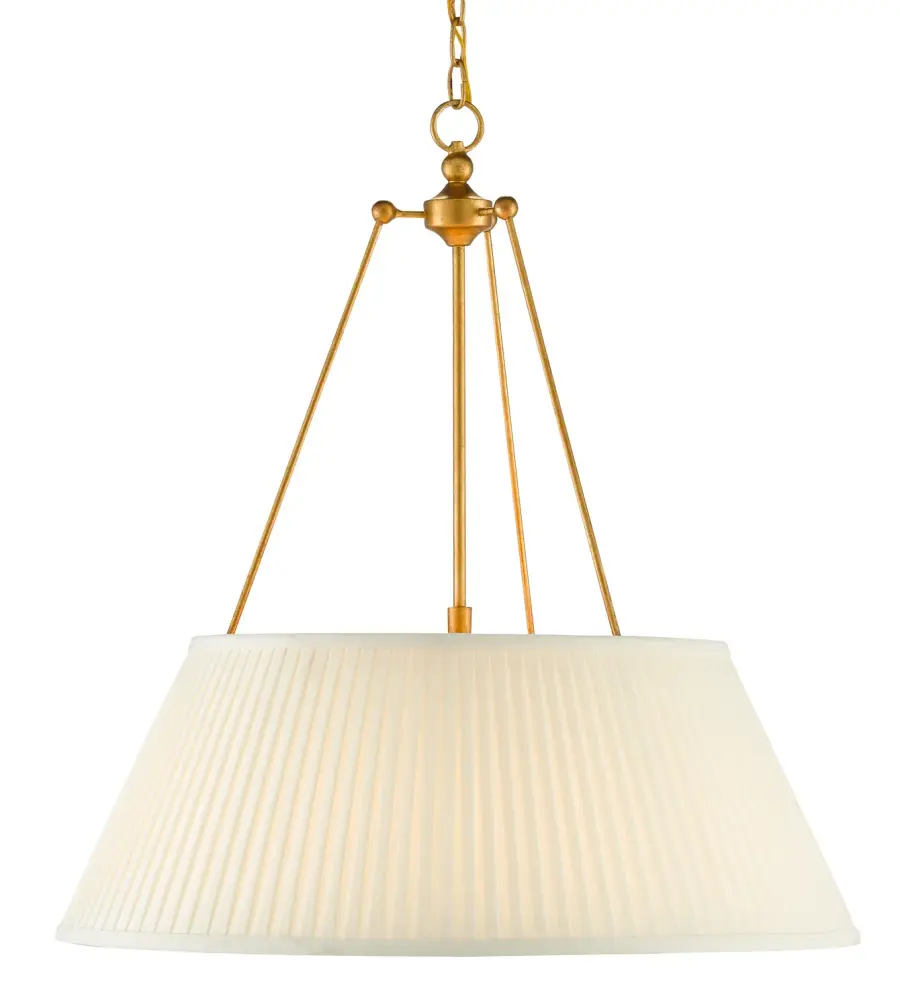 Lytham LED Pendant in Antique Gold Leaf